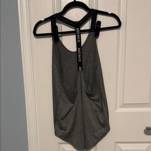Nike Gray Sleeveless Backless Tank Top